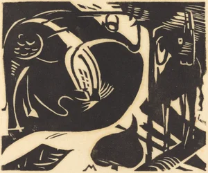 To mytiske dyr To mytiske dyr, 1914.