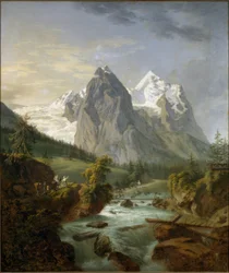 Udsigt over Wetterhorn fra Rosenlaui