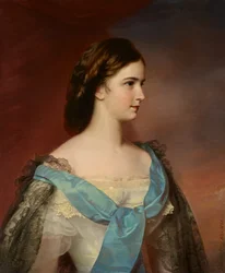 Tysk: Portræt af kejserinde Elisabeth af Østrig (1837-1898) Portræt af kejserinde Elisabeth af Østrig (1837-1898)