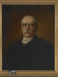 Portræt af Otto Eduard Leopold Von Bismarck (olie på lærred)