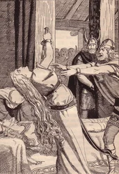 Illustration til The Edda: Germanic Gods and Heroes af Hans von Wolzogen