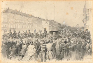 Optog af Alexander II, 1862.