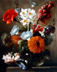 Stilleben af blomster