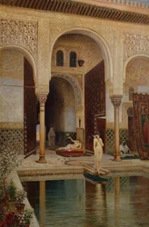 Alhambra Palace Patio i Grenada