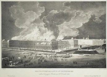 Brand i Vinterpaladset den 29. december 1837, c.1838