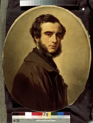 Portræt af greve Pavel Petrovich Shuvalov (1830-1908) (Portræt af greve Pavel P.Shuvalov). Maleri af Franz Xavier Winterhalter (1805-1873). Olie på lærred, 65 x 55 cm