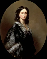 Portræt af hertuginde Elizaveta Alexandrovna Baryatinskaya, født prinsesse Chernysheva 1826-1902, 1858