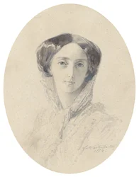 Portræt af storhertuginde Olga Nikolaevna af Rusland 1822-1892, dronning af Württemberg