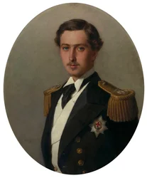 Portræt af prins Alfred 1844-1900, senere hertug af Edinburgh, 1865.