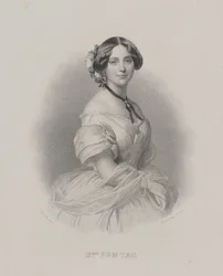 Portræt af operasangerinden Henriette Sontag 1806-1854, ca. 1850.