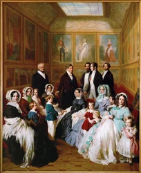 Dronning Victoria og prins Albert gæster hos kong Louis Philippe på Chateau d
