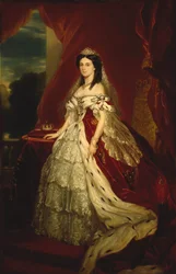Prinsesse Augusta af Sachsen-Weimar-Eisenach 1811-1890, dronning af Preussen, ca 1859.