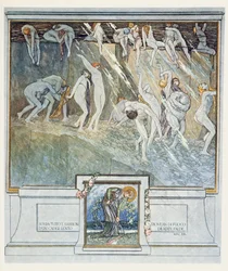 Illustration fra Dantes «Den guddommelige komedie», Inferno, sang XIV. 28, 1921