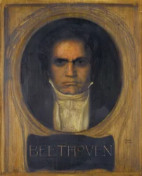 Portræt af Ludwig van Beethoven