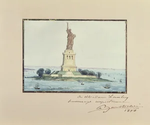Frihedsgudinden, Bedloe Island, New York City, 1888