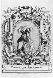 Charles Varlet, kendt som La Grange, i rollen som Dom Juan fra "Don Juan, or Le Festin de Pierre" af Jean-Baptiste Poquelin Moliere (1622-73) 1875