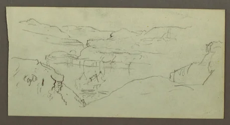 Tegning, Canyon, muligvis 1868