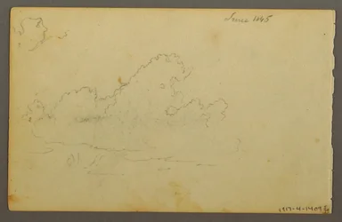 Tegning, Catskill Mountain House, 1844