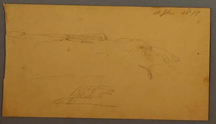 Tegning, Cliffs, 1859