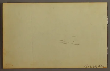 Tegning, studie af skyer, 1844