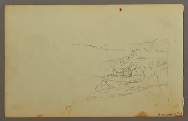 Tegning, studie af skyer, muligvis 1844