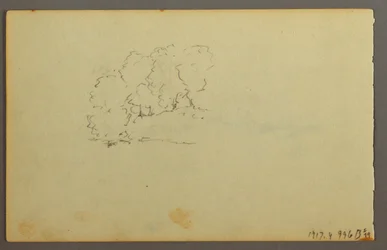 Tegning, Skyer, 1844