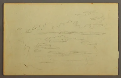 Tegning, Skyer, muligvis 1844