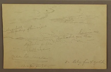 Tegning, Skyet himmel, muligvis 1860