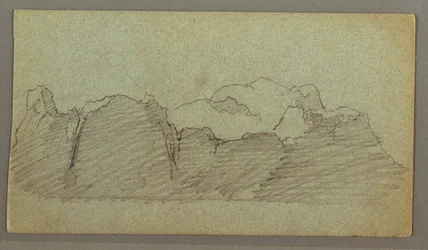 Tegning, flydende isbjerg, muligvis juni 1874
