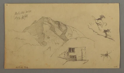 Tegning, Glacier, 21. august 1868