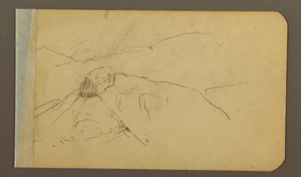 Tegning, bakke- og bjergkæder, San Bernal Peak, 1889