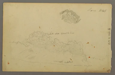 Tegning, bjergområder, 1844