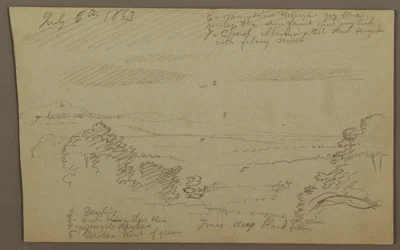 Tegning, Hudson Valley, 1863