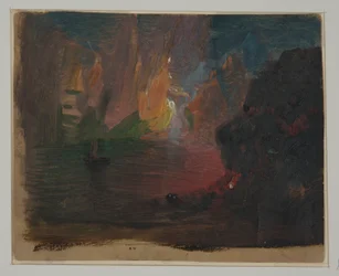 Tegning, Isbjerg-fantasi, ca. 1859