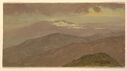 Tegning, landskab, august 1865