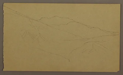 Tegning, landskab, maj-august 1865