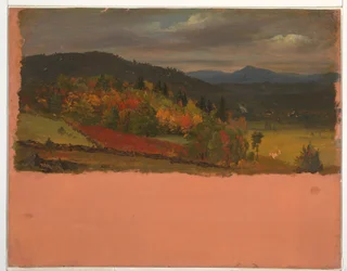 Tegning, Maine eller Stockbridge, Mass. udsigt, september 1848