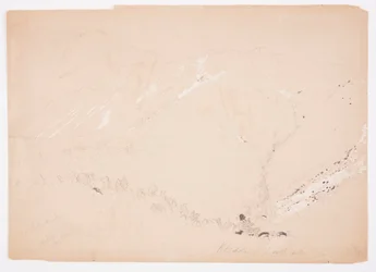 Tegning, Mount Katahdin, set fra syd, august 1852