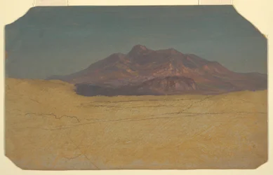 Tegning, bjerglandskab, 1868