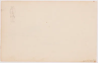 Tegning, bjerglandskab ved solnedgang, 1865
