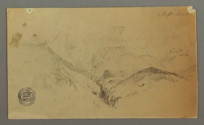 Tegning, Bjergstudie, muligvis 1868