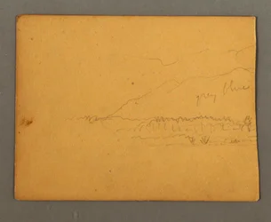 Tegning, Bjerge, muligvis 1856