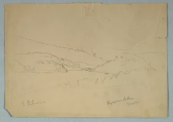Tegning, Ripogenus-søen, ca. 1855
