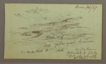 Tegning, himmelstudie, 1. februar 1869