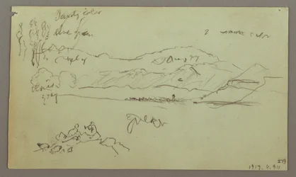 Tegning, stenbue, stenbase, 27. april 1868