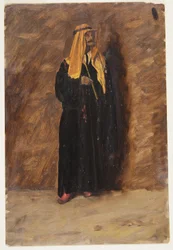 Tegning, Studie af en stående beduin, 1868