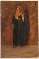 Tegning, Studie af en stående beduin, 1868