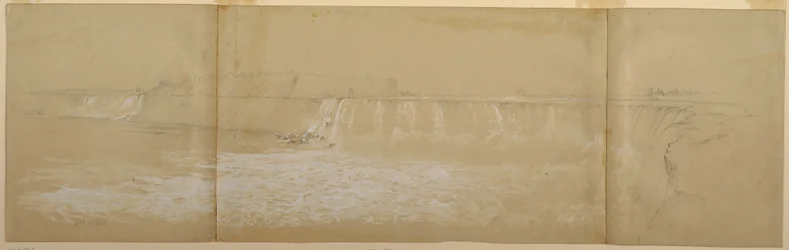 Tegning, Niagara-vandfaldene, september eller oktober 1856