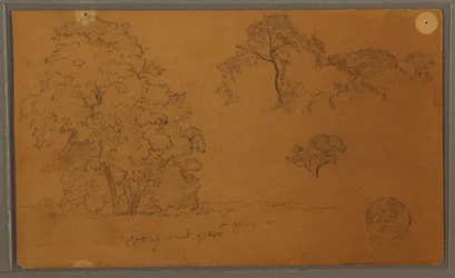 Tegning, Træer, 1857