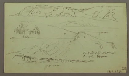 Tegning, Valley, april, muligvis 1868